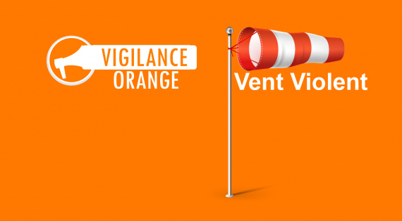 Alerte météo : vigilance orange - vent violent