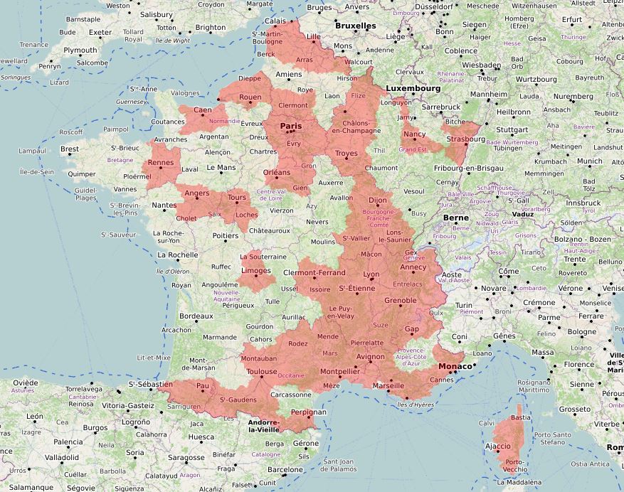 Covid-19 : zones concernées par le couvre-feu en France à partir du 23 octobre 2020 soir
