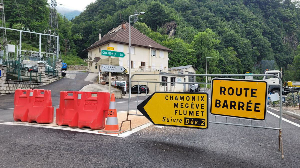 Accès aux gorges de l'Arly fermé