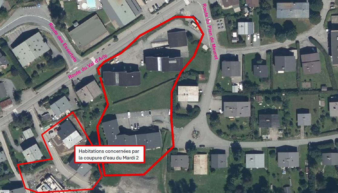 Personnes concernées par la coupure d'eau du 02/09/2025