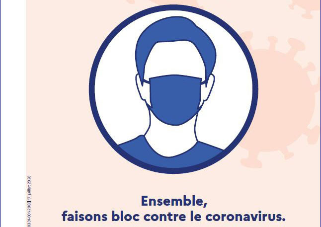 Covid-19 : port du masque obligatoire