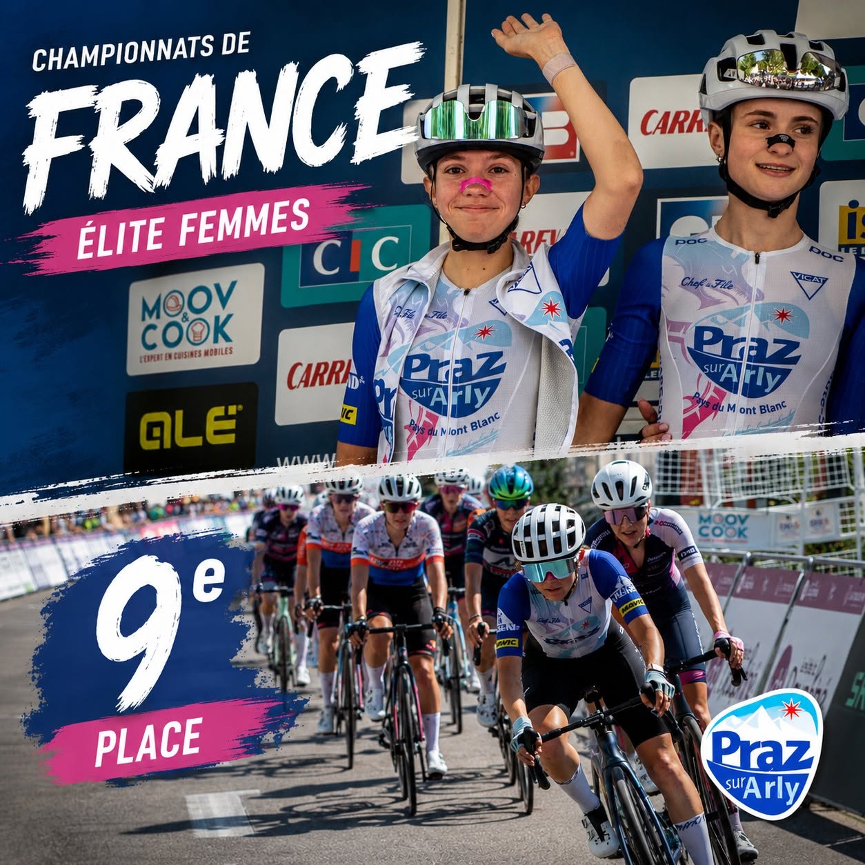 Mathilde Tritz : 9e aux Championnats de France Route Élite organisés à La Tour du Pin du 25 au 28 juin 2026 - Praz Cyclisme