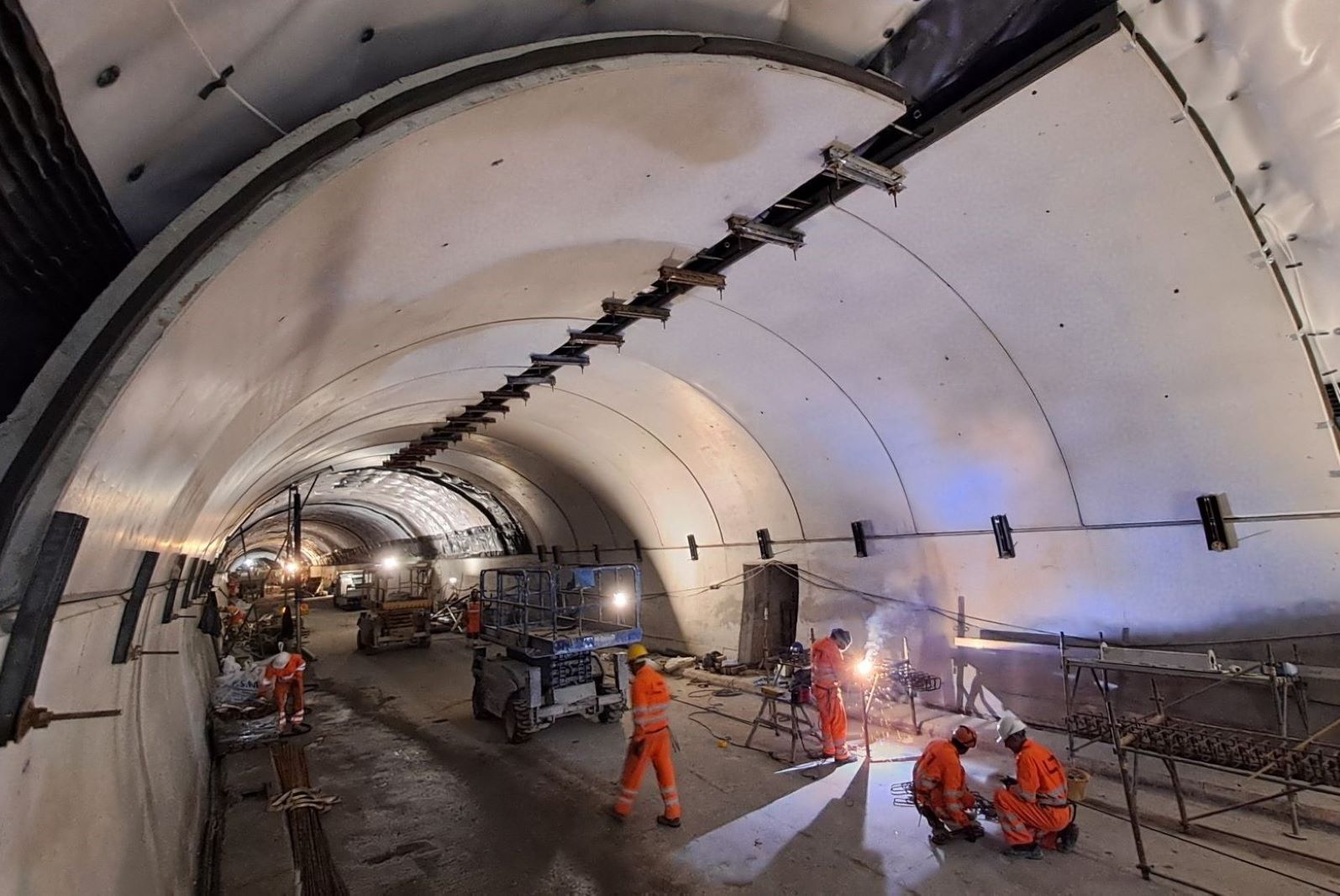 Tunnel du Mont-Blanc en travaux - Montaggiovolta