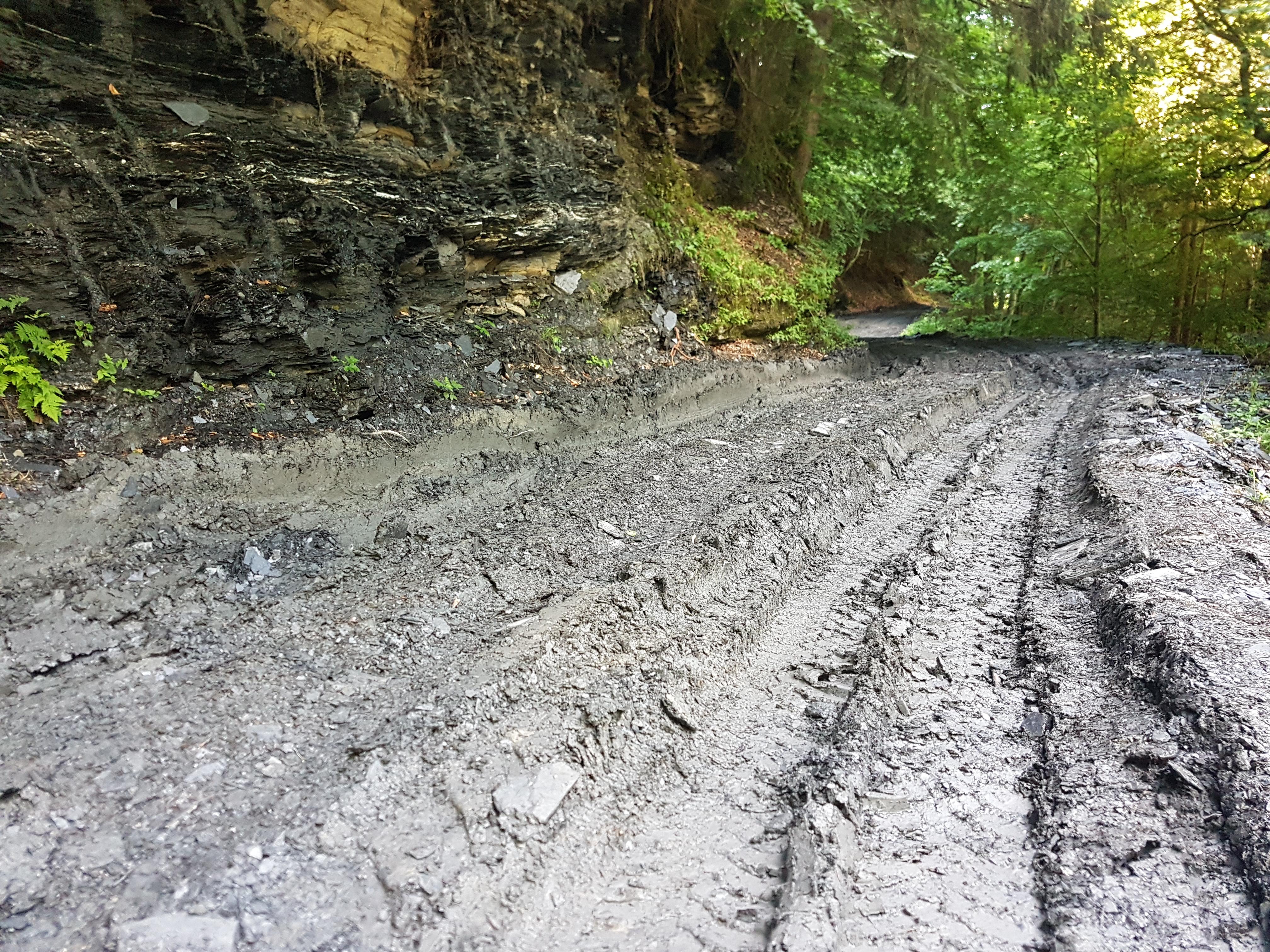 Route du plan de l'Aar : zone à décaper et empierrer