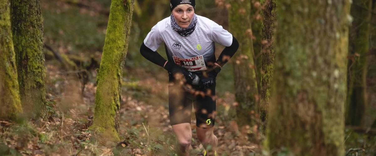 Antoine Thiriat durant l’Aymon Trail de février 2022