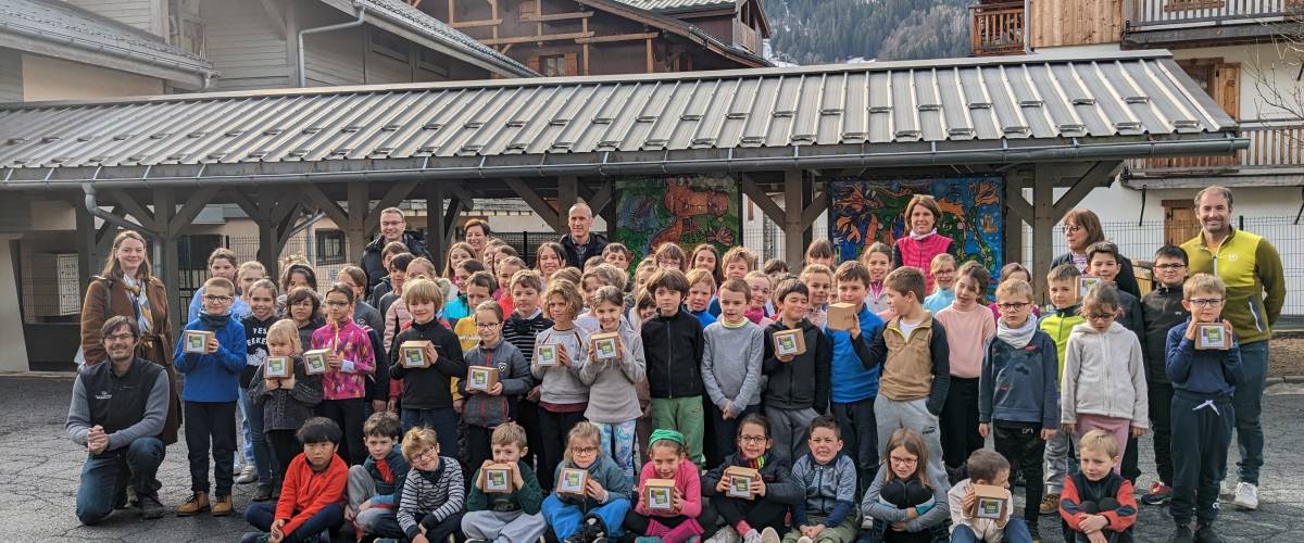 Présentation du concours CUBE.Ecoles à l'école des Éterlous, le 13 mars 2023