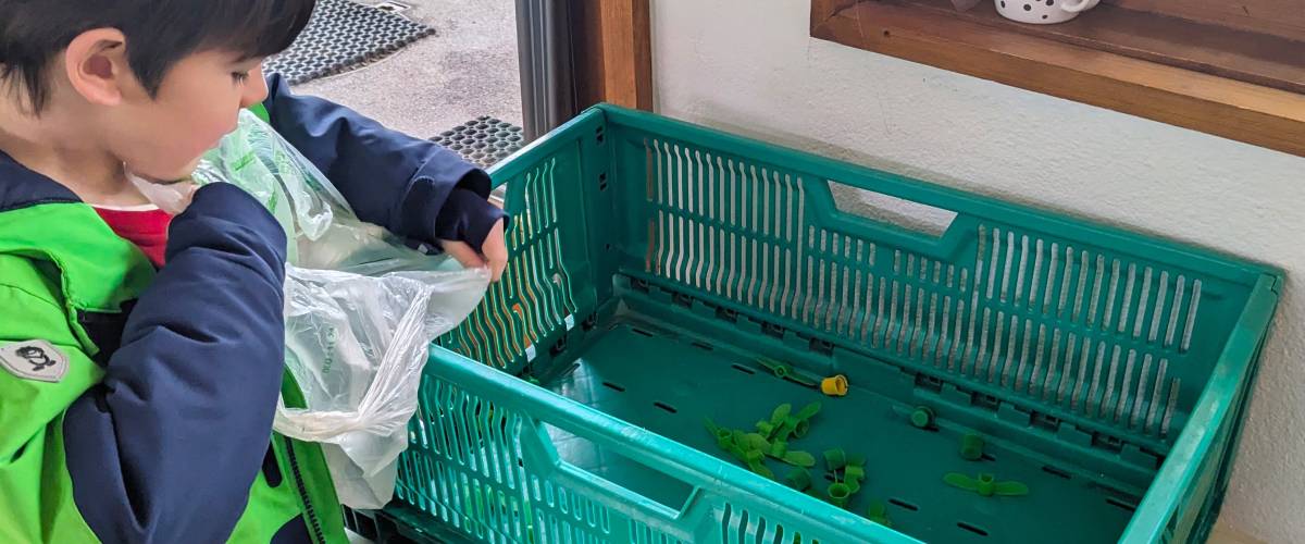 Collecte de bouchons pour l'association "Bouchons 74", partenaire de l'école maternelle Saint-Joseph sur l'année 2023-2024 - Marie-Anaïs Lien