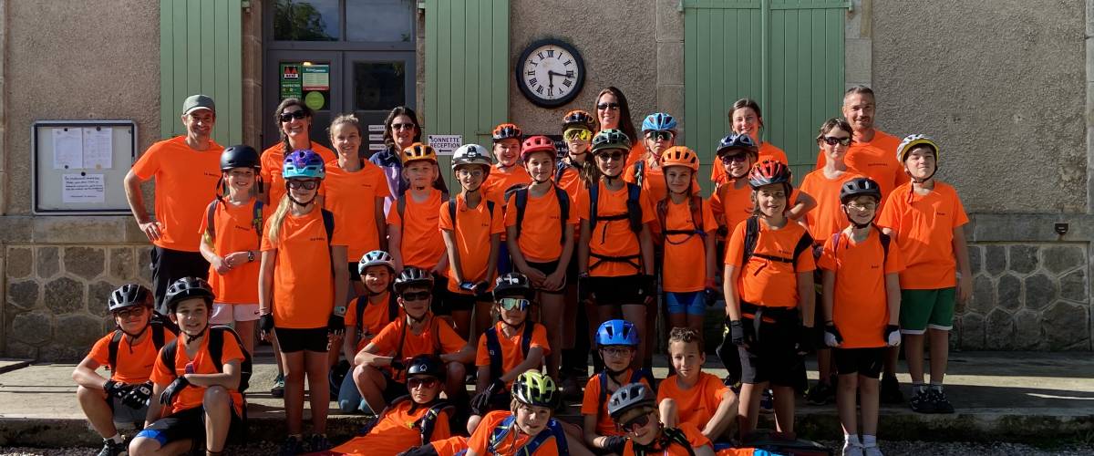 Voyage à vélo en Ardèche des CM1/CM2 de l'école des Éterlous du 21 au 24 mai 2024
