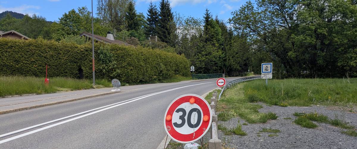 Zone 30 débutant à La Choco et se terminant un peu après la route de la Gliat - Marie-Anaïs Lien