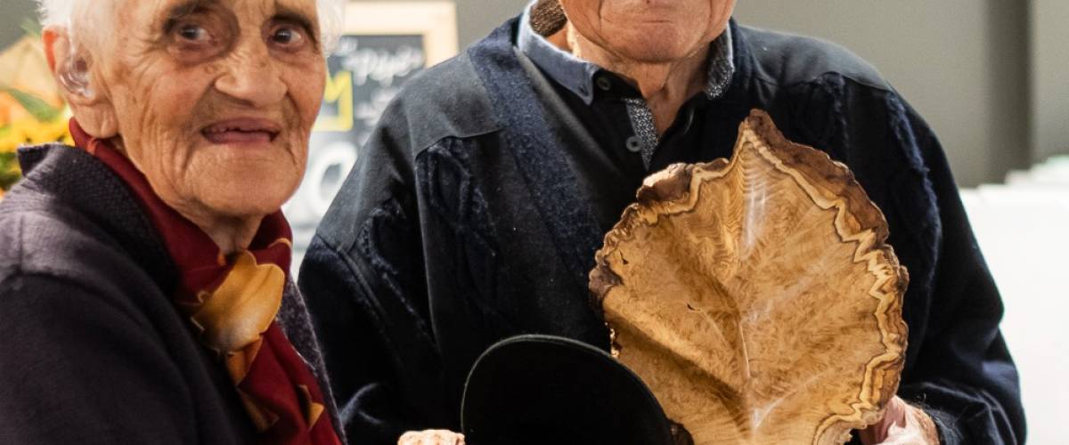 100 ans de René Bessy qui est à côté de son épouse Fernande, 97 ans - David Malacrida