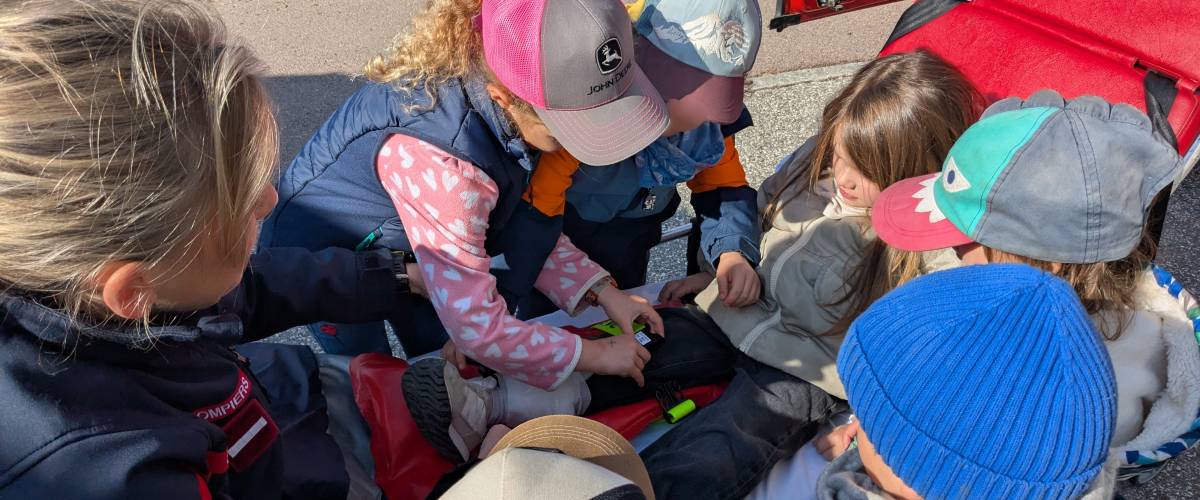 Intervention des pompiers à l'école maternelle Saint-Joseph de Praz-sur-Arly le 24/03/2026 - Marie-Anaïs Lien