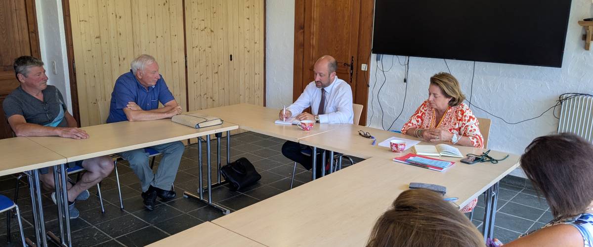 Visite du sénateur de la Haute-Savoie Loïc Hervé le 06/07/2026- Marie-Anaïs Lien