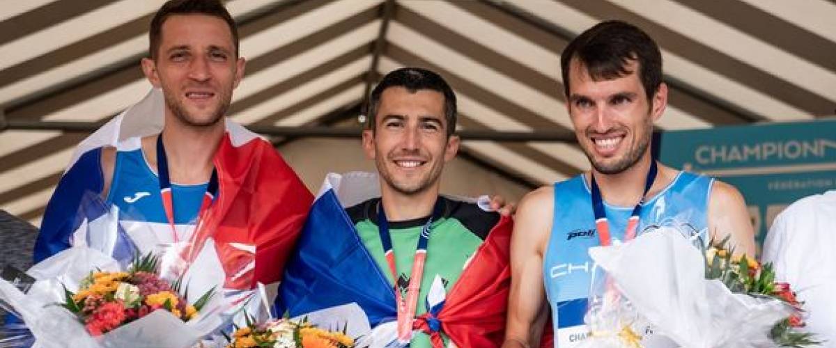 Arnaud Bonin avec la médaille