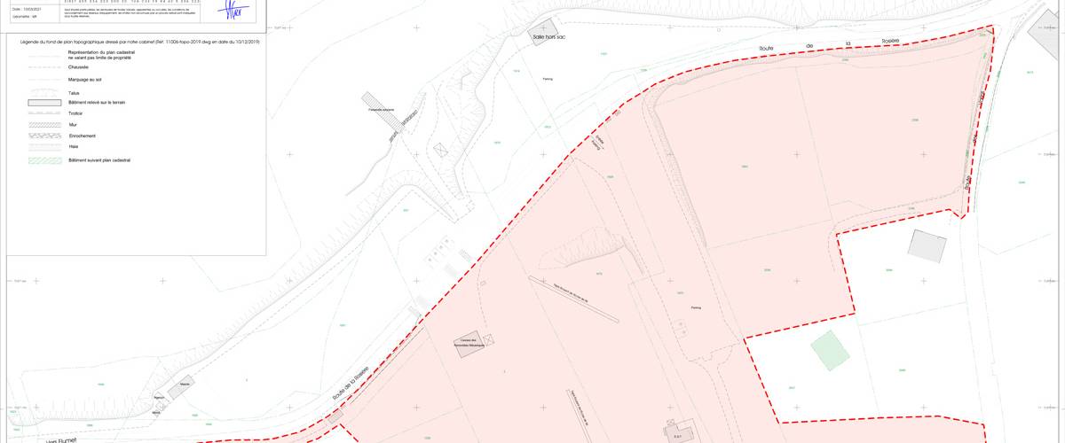 Périmètre concerné par la DUP du futur quartier des Varins.