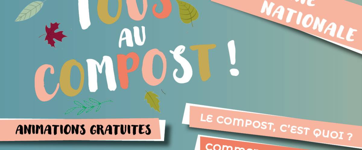 Affiche de l'opération "Tous au compost !" - CCPMB + Sitom des Vallées du Mont-Blanc