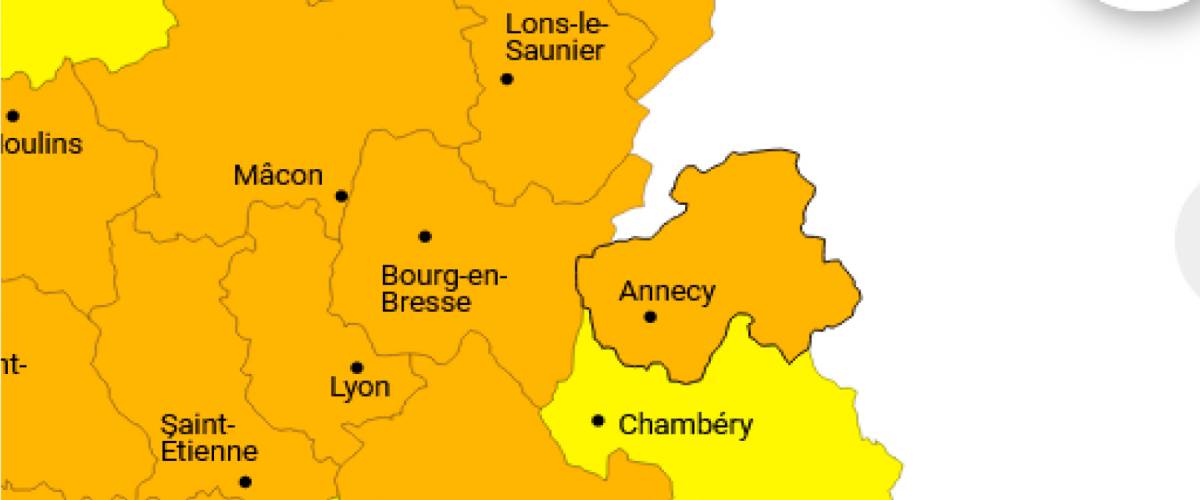 Alerte vigilance orange du 11 juillet 2023 © Météo France