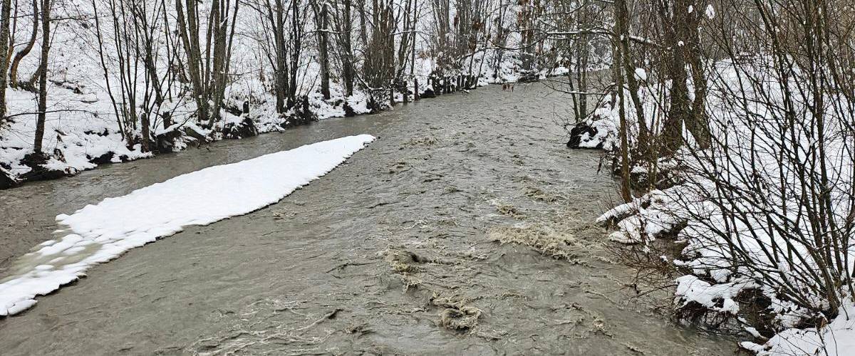 Crue de l'Arly le 30 novembre 23