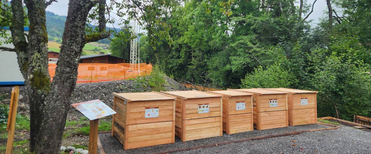 Site de compostage de quartier du centre, près des jardins partagés - SITOM des Vallées du Mont-Blanc