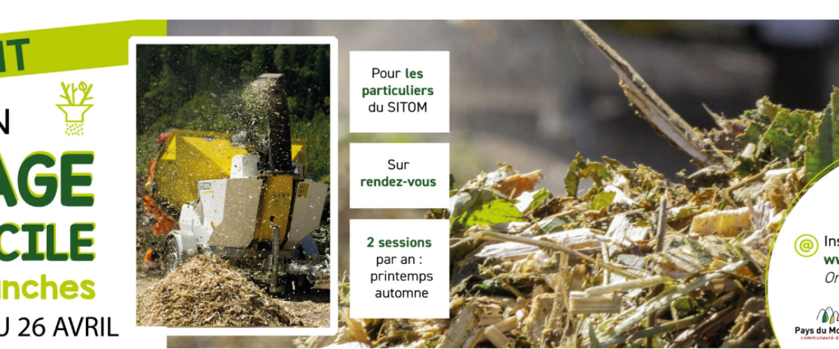 Campagne de broyage des branches du Sitom des Vallées du Mont-Blanc du 19 février au 26 avril 2024
