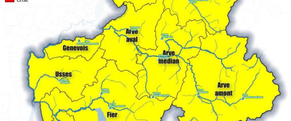 Carte des niveaux d alerte par secteur au 11092025
