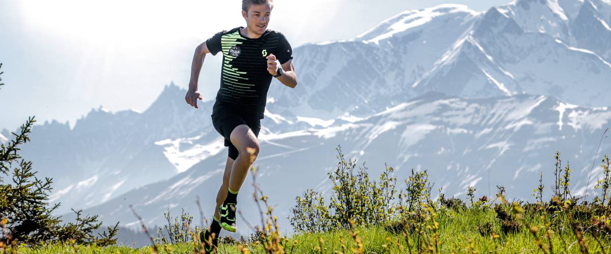 Gautier Airiau s'entraînant à Praz