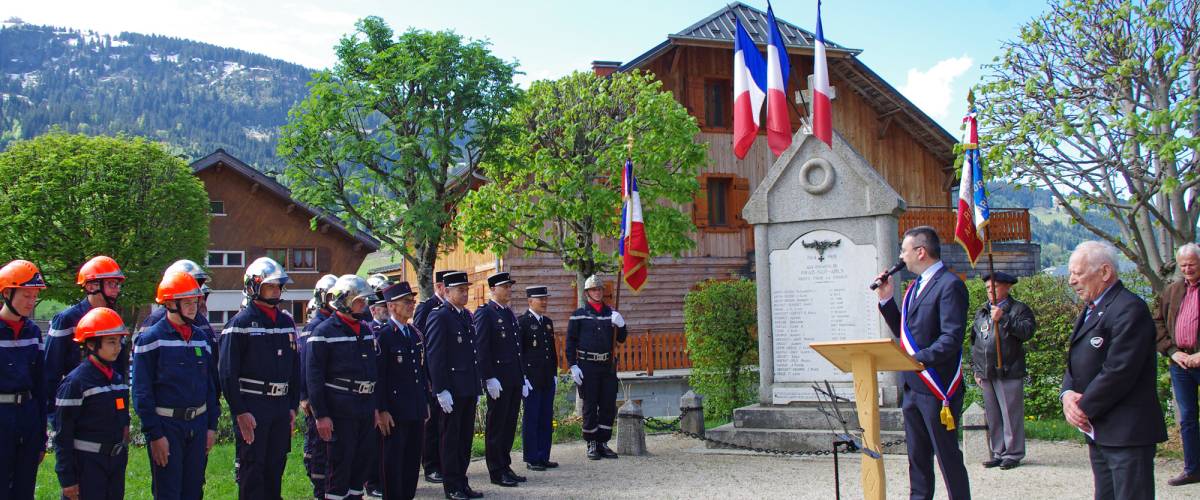 Cérémonie du 8 mai à Praz-sur-Arly en 2018