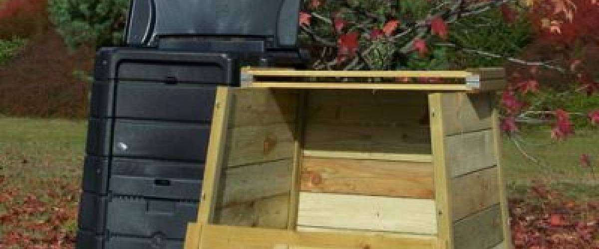 Composteur en bois ou en plastique recyclé