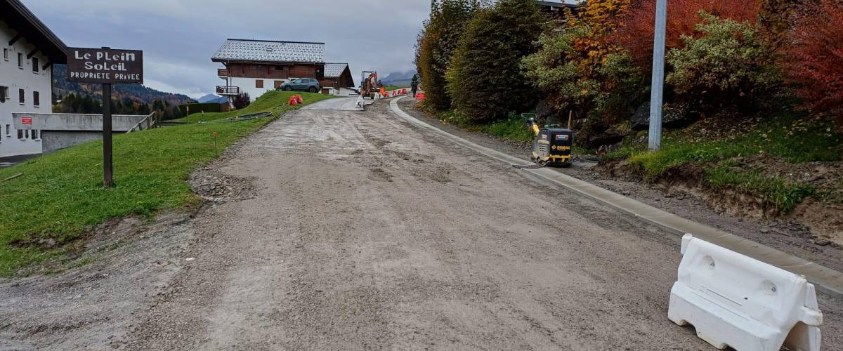 route Essertets travaux