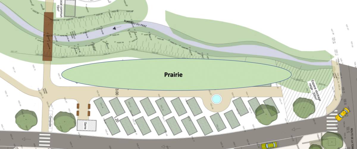 Le plan projet des jardins partagés