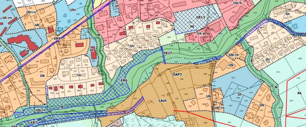Secteur concernée par la modification simplifiée 2 du PLU
