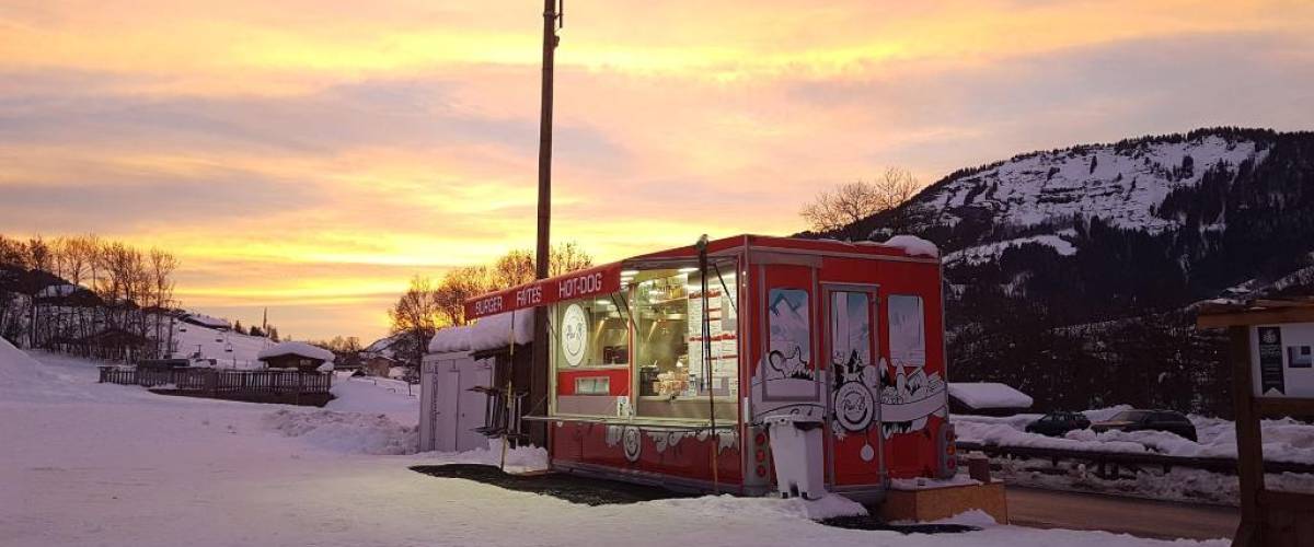 Plan B installé sur le front de neige