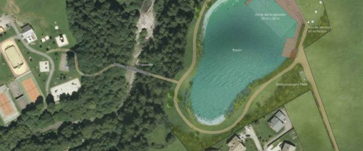 Insertion paysagère du plan d'eau