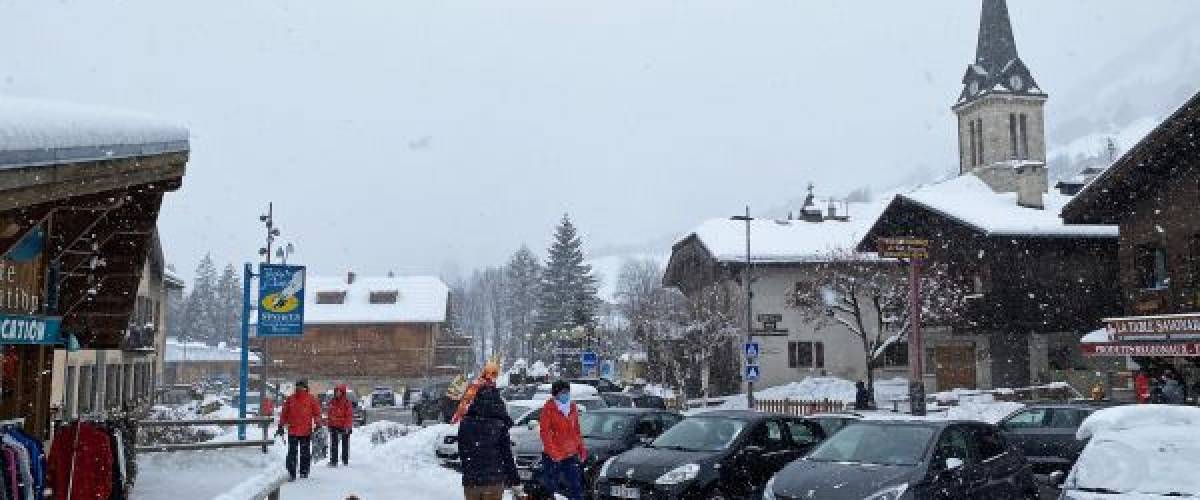 Le centre de Praz-sur-Arly ce jeudi 31 décembre 2020, en fin de matinée
