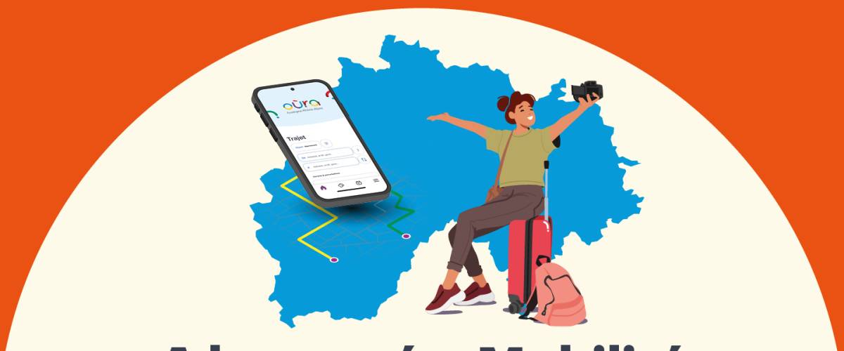 Application et carte Oùra de la Région AuRA