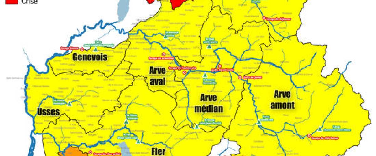 Vigilance sécheresse : situation au 21 octobre 2022 - Préfecture de la Haute-Savoie