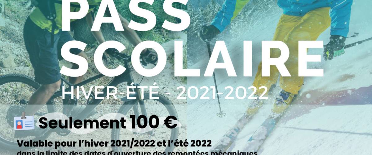 Pass scolaire pour l'hiver 2021 / 2022 et l'été 2022