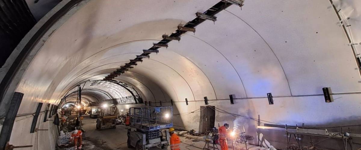 Tunnel du Mont-Blanc en travaux - Montaggiovolta