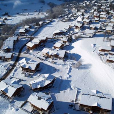 Village de Praz sur Arly sous la neige le 11 janvier 2010