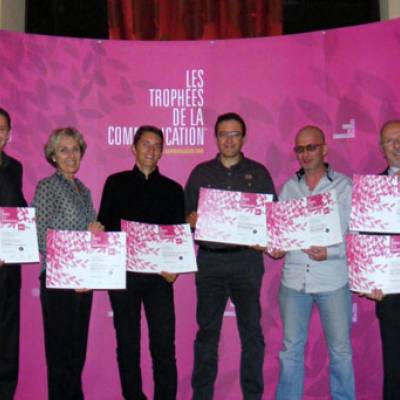 Crémonie de remise des prix des Trophées de la communication à Lyon, le 25 novembre 2011 : Praz remporte 7 prix !