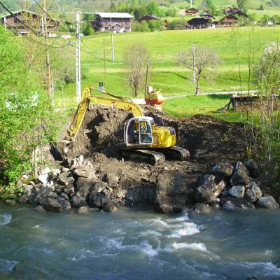 Aménagement du pont de la Rosière le 24 mai 2012