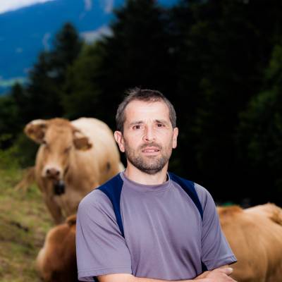 Agriculteur pralin François Grange le 28 août 2012 - David Malacrida