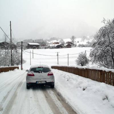 Ouverture du pont de la Rosière le 3 décembre 2012