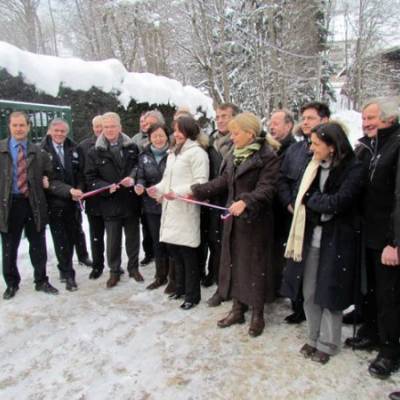 Inauguration du nouvel abattoir intercommunal, réalisé à Megève, le 17 janvier 2013