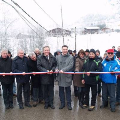 Inauguration du pont de la Rosière le 2 février 2013 - Sylvie Bessy