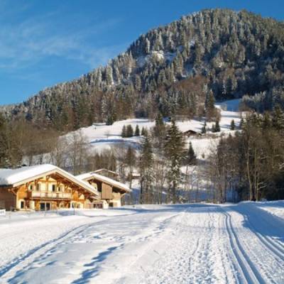 Départ de la piste de ski de fond en 2013