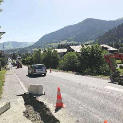 Quartier des Rafforts : coupure d'eau pour réparer une conduite touchée par une entreprise, en juin 2019