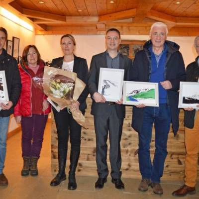 Vernissage de l'exposition "Patrimoine contemporain : la naissance du tourisme de montagne" d'Adrianna Wojcik Muffat-Jeandet - Praz sur Arly Tourisme
