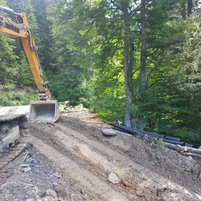 Route du plan de l'Aar : travaux contre effondrements