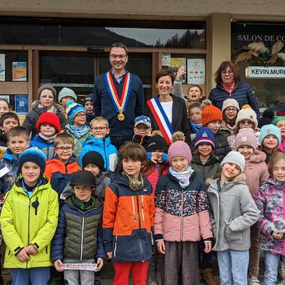 Visite du maire de Praz, Yann Jaccaz, le mardi 7 mars 2023 - Marie-Anaïs Lien