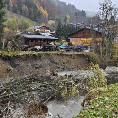 Dégâts des pluies torrentielles du 14 novembre 2023, à Praz - Jean-Paul Jaccaz